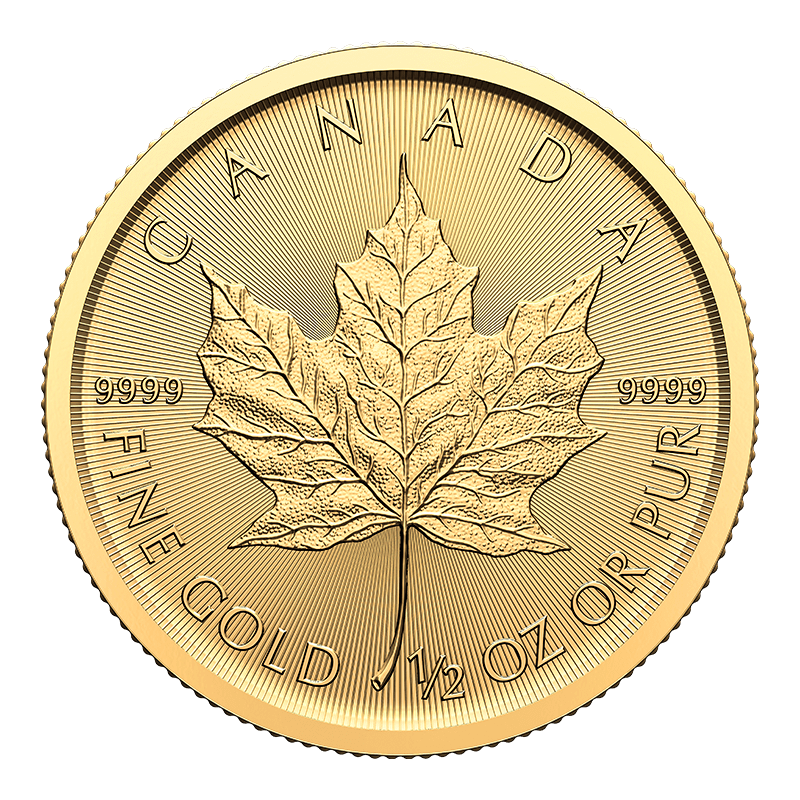 Image for 1/2 oz Gold Maple Leaf Coin (2024) from TD Precious Metals